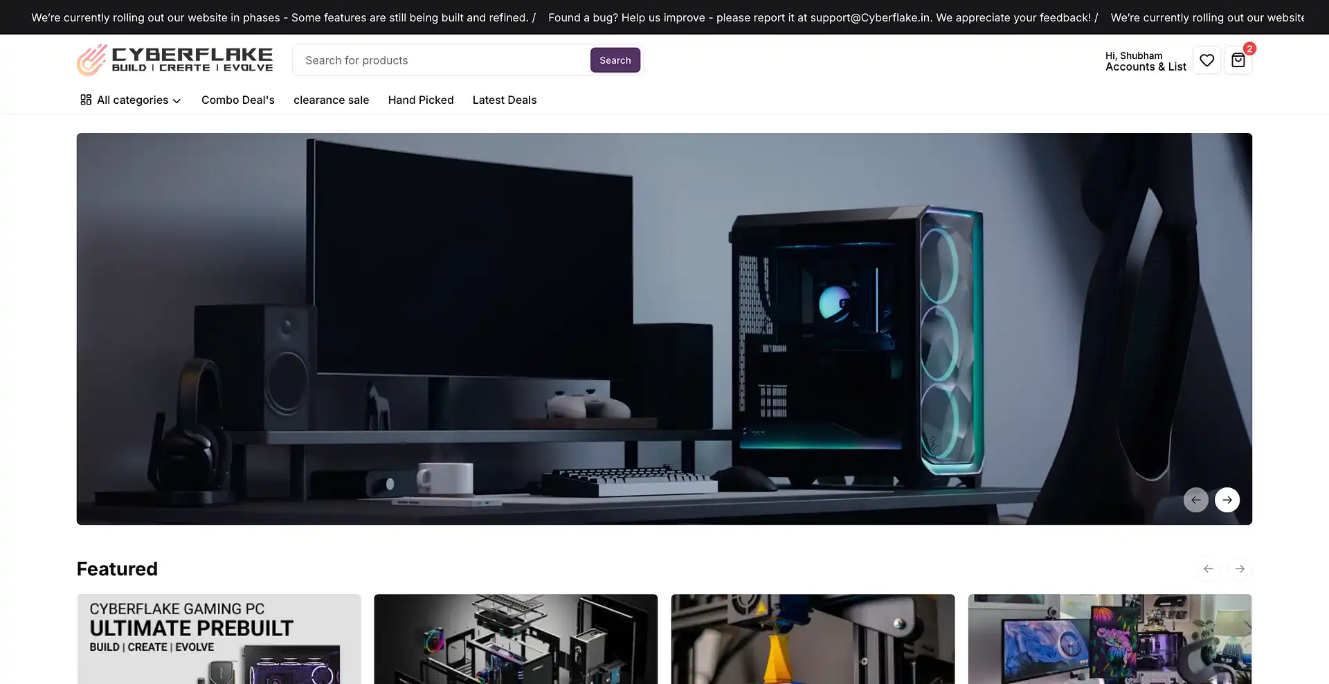 Cyberflake E-Commerce Platform