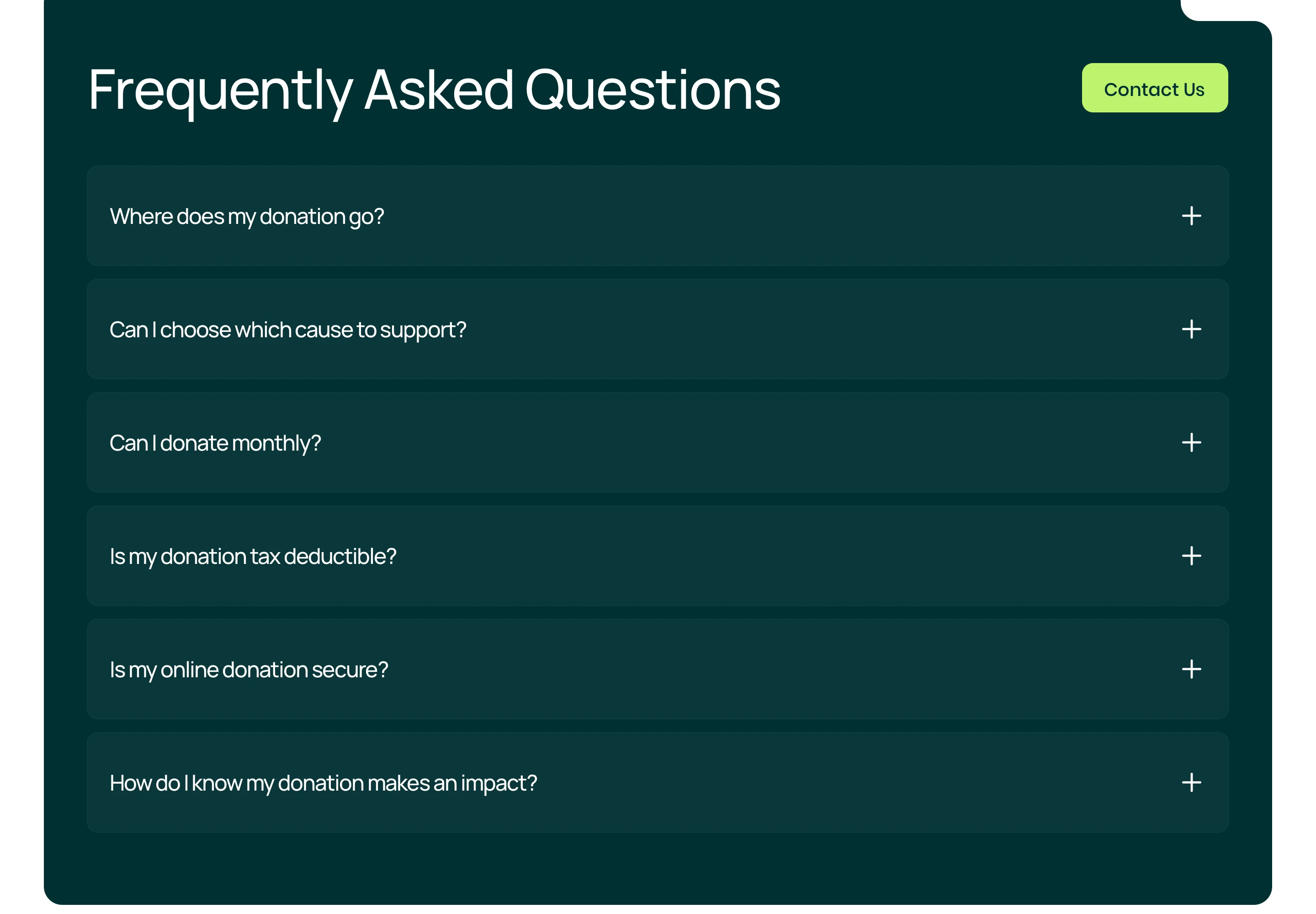 Tax Transparency & FAQs