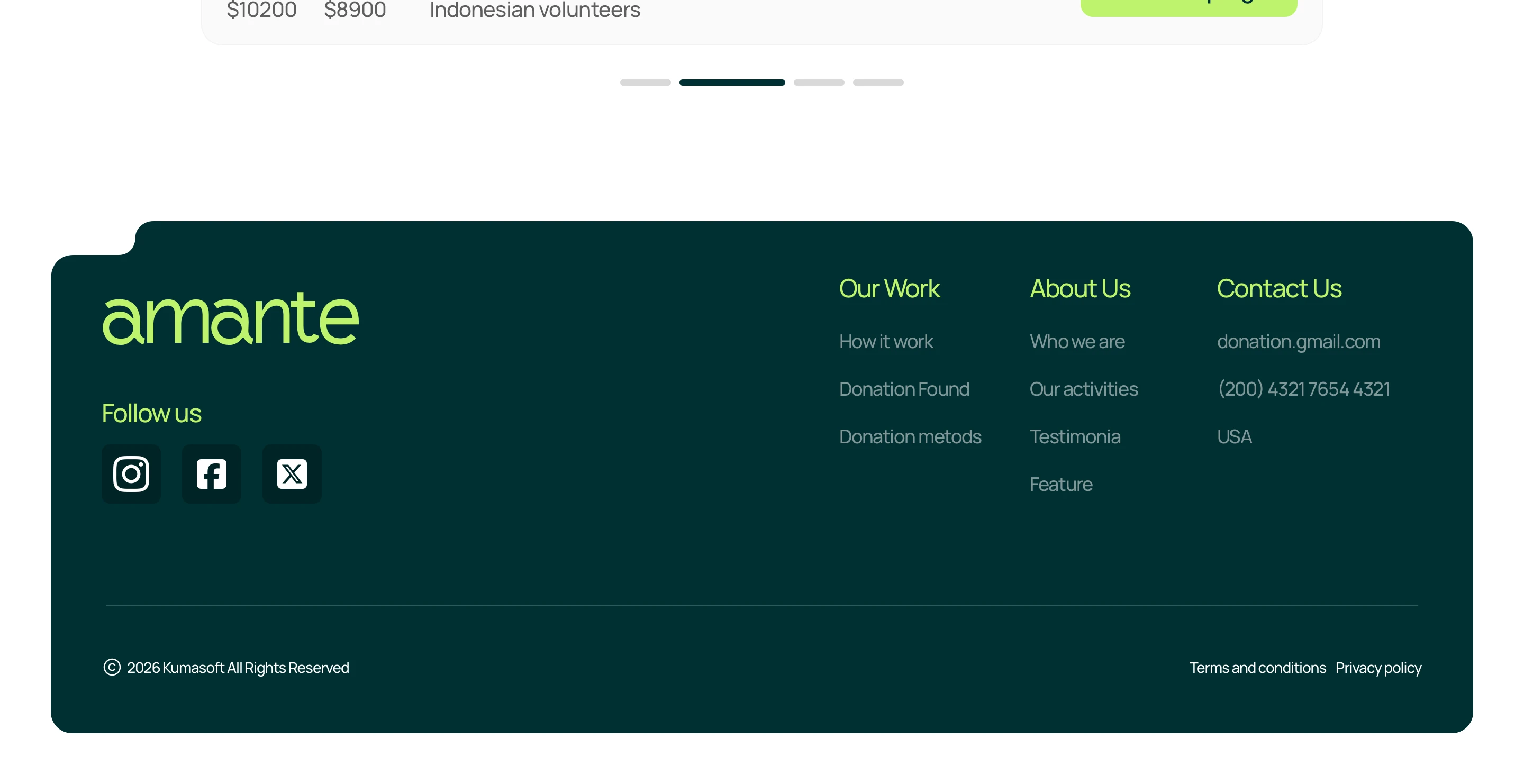 Foundation Accreditation & Footer