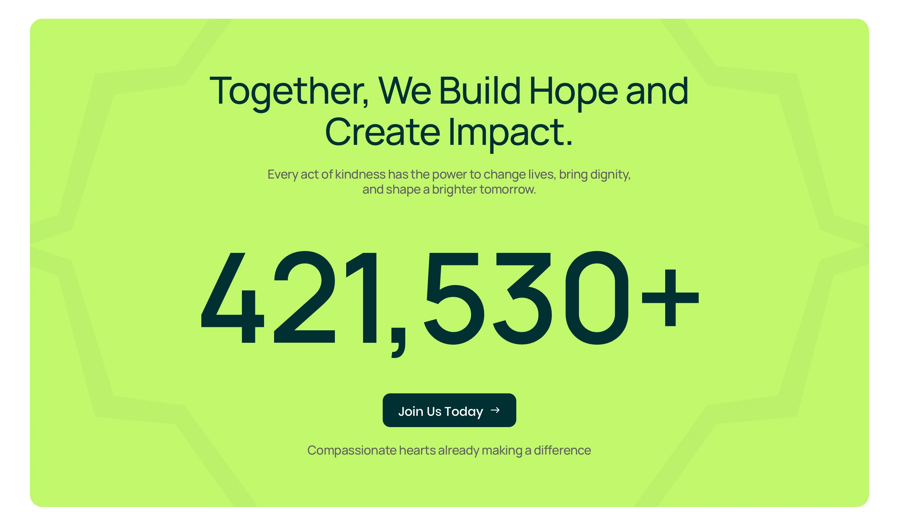 Live Global Impact Ticker